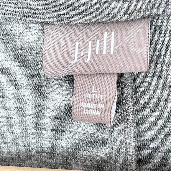 J Jill Womens Blazer Jacket Size LP Gray Wool Blend Stretch Knit Business Career - Picture 6 of 10